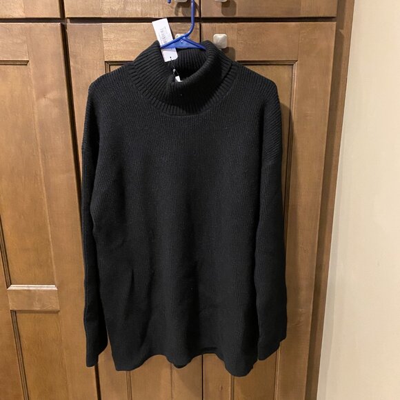 The Drop Black Turtle Neck Womens Sweater - Picture 3 of 3